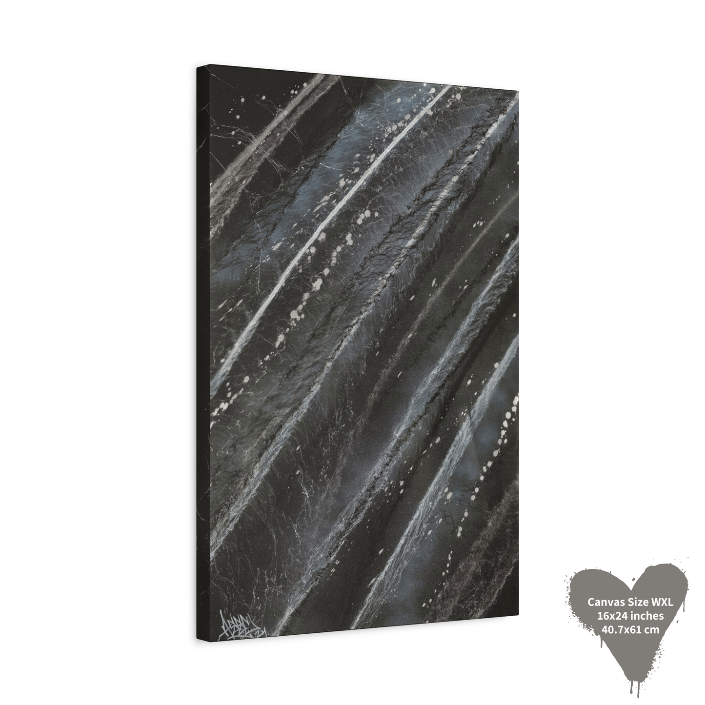 Abstract CANVAS Wall Art Print - Galaxy Pattern, stretched, For Home Or Office