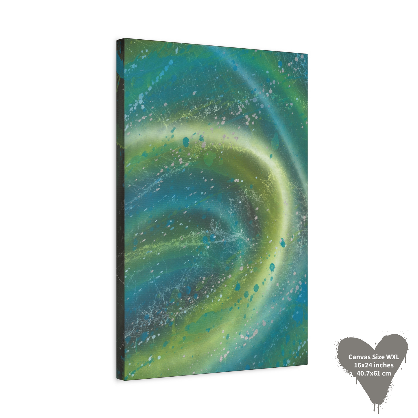Abstract CANVAS Wall Art Print - Multiverse Curve, stretched, For Home Or Office