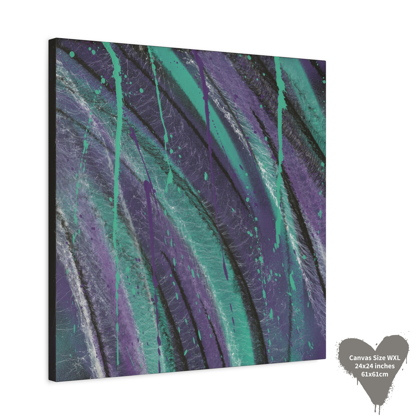 Abstract CANVAS Wall Art Print - Multiverse Tears, stretched, For Home Or Office